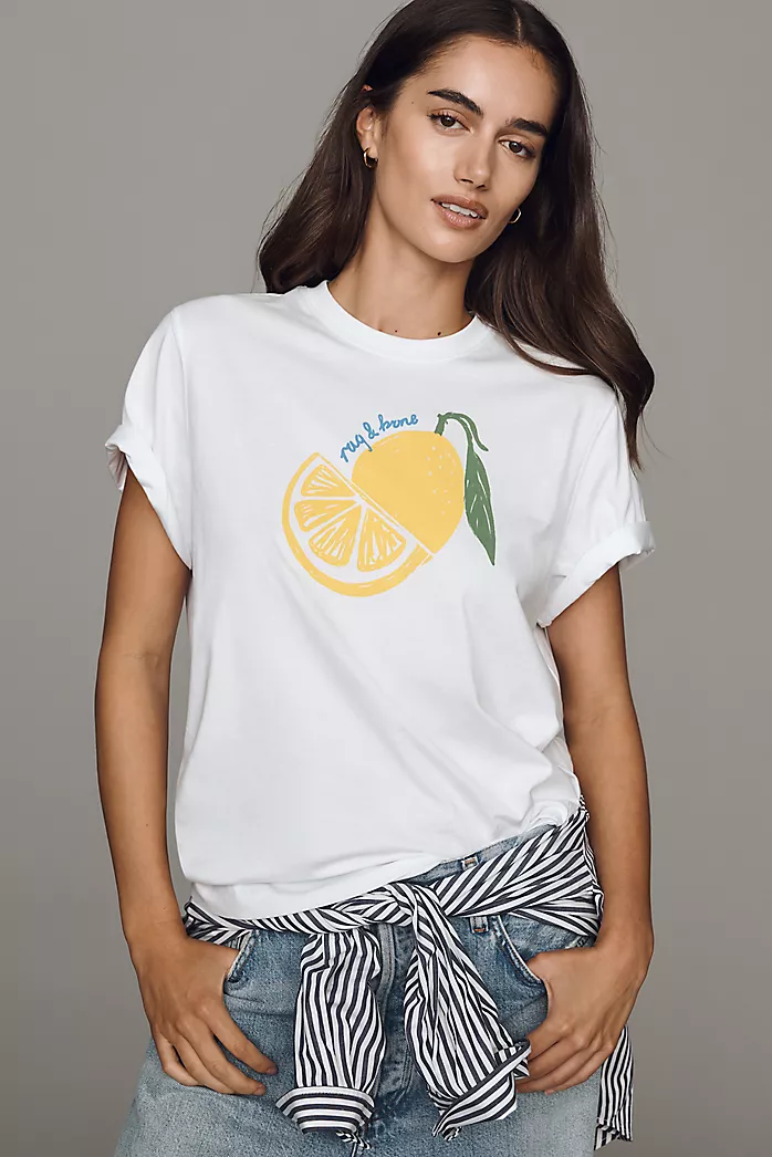 rag & bone lemon graphic tee